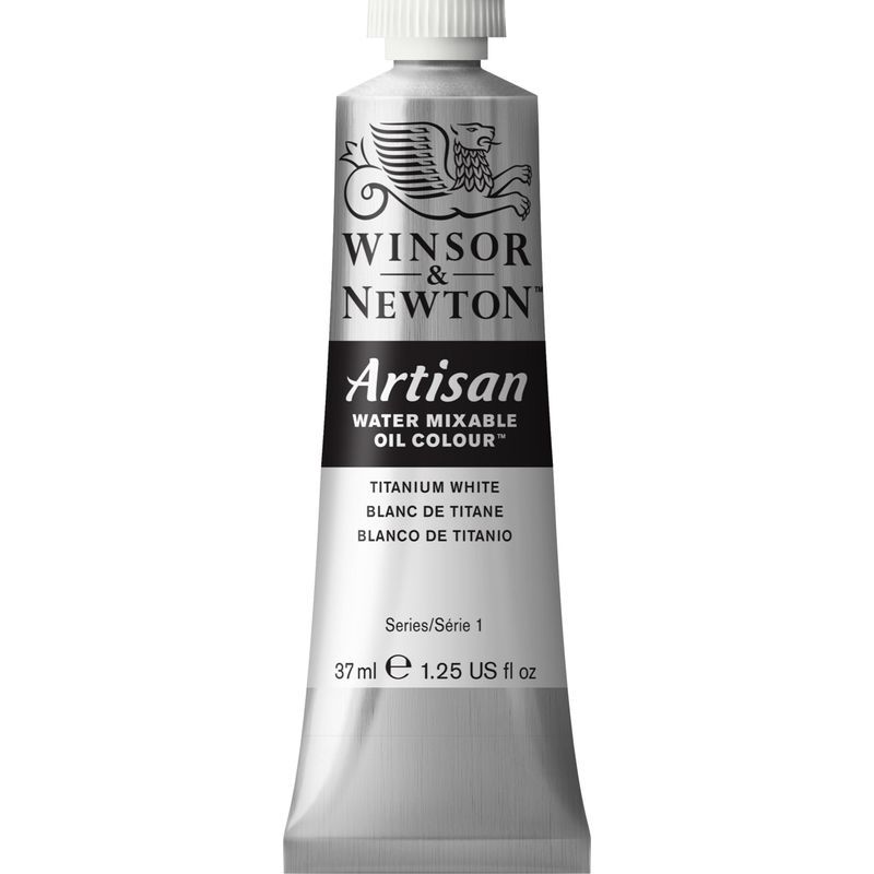 WN Artisan 37ml 644 Titanium white (1) x, vesiliukoinen öljyväri FIAR10