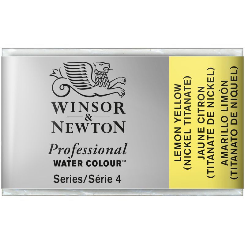 WN AWC 1/1 347 Lemon yellow (4), taiteilija-akvarelliväri