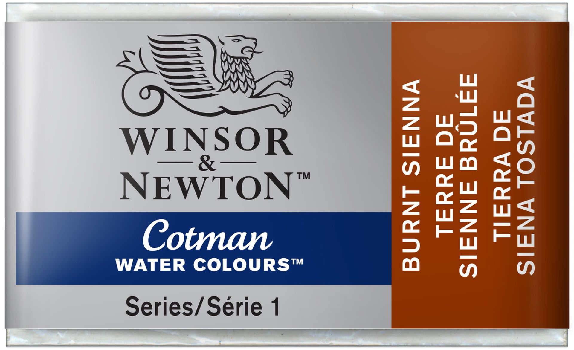 WN Cotman 1/1 (3,4ml) 074 Burnt Sienna, akvarellivärinappi