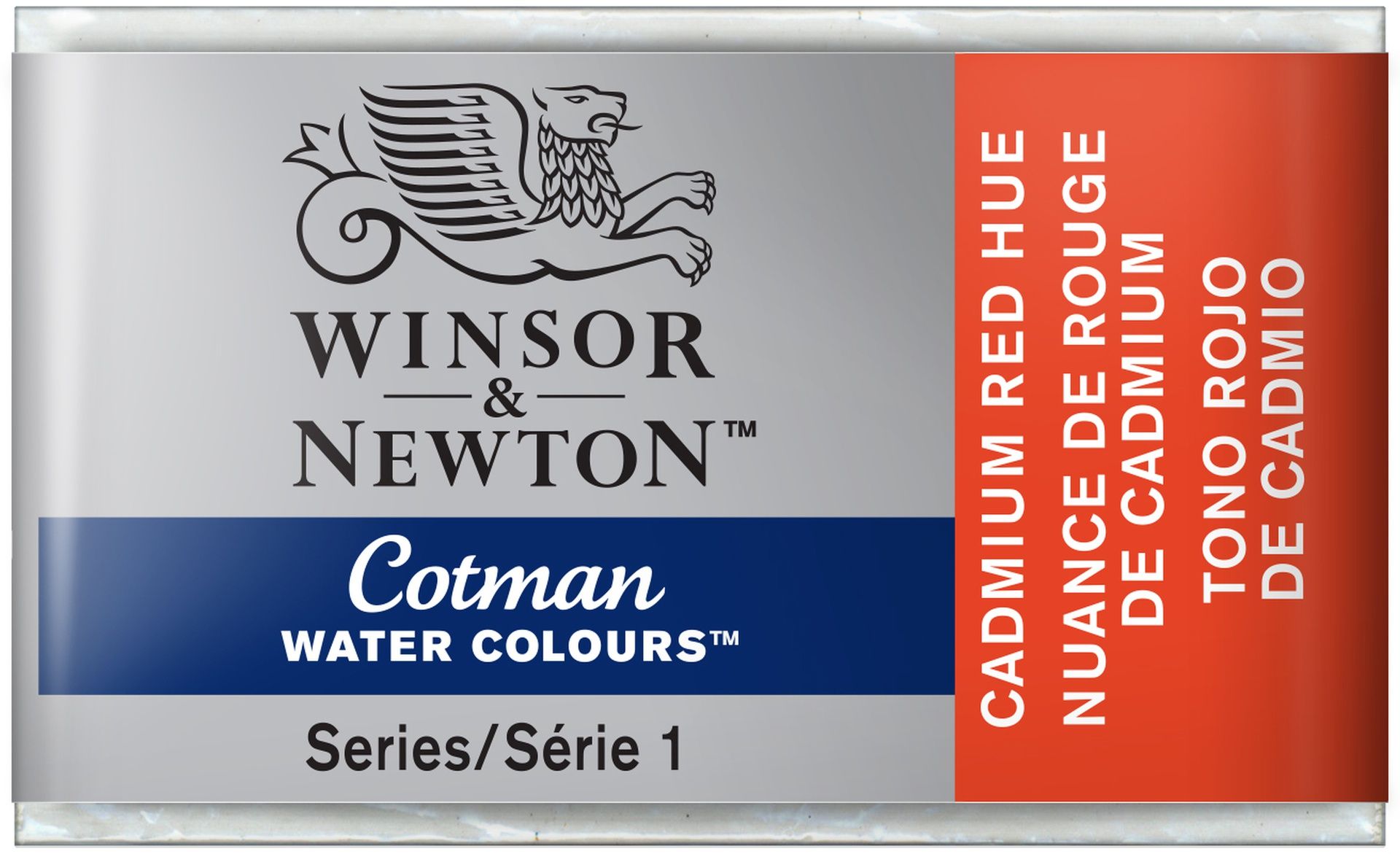 WN Cotman 1/1 (3,4ml) 095 Cadmium Red Hue, akvarellivärinappi