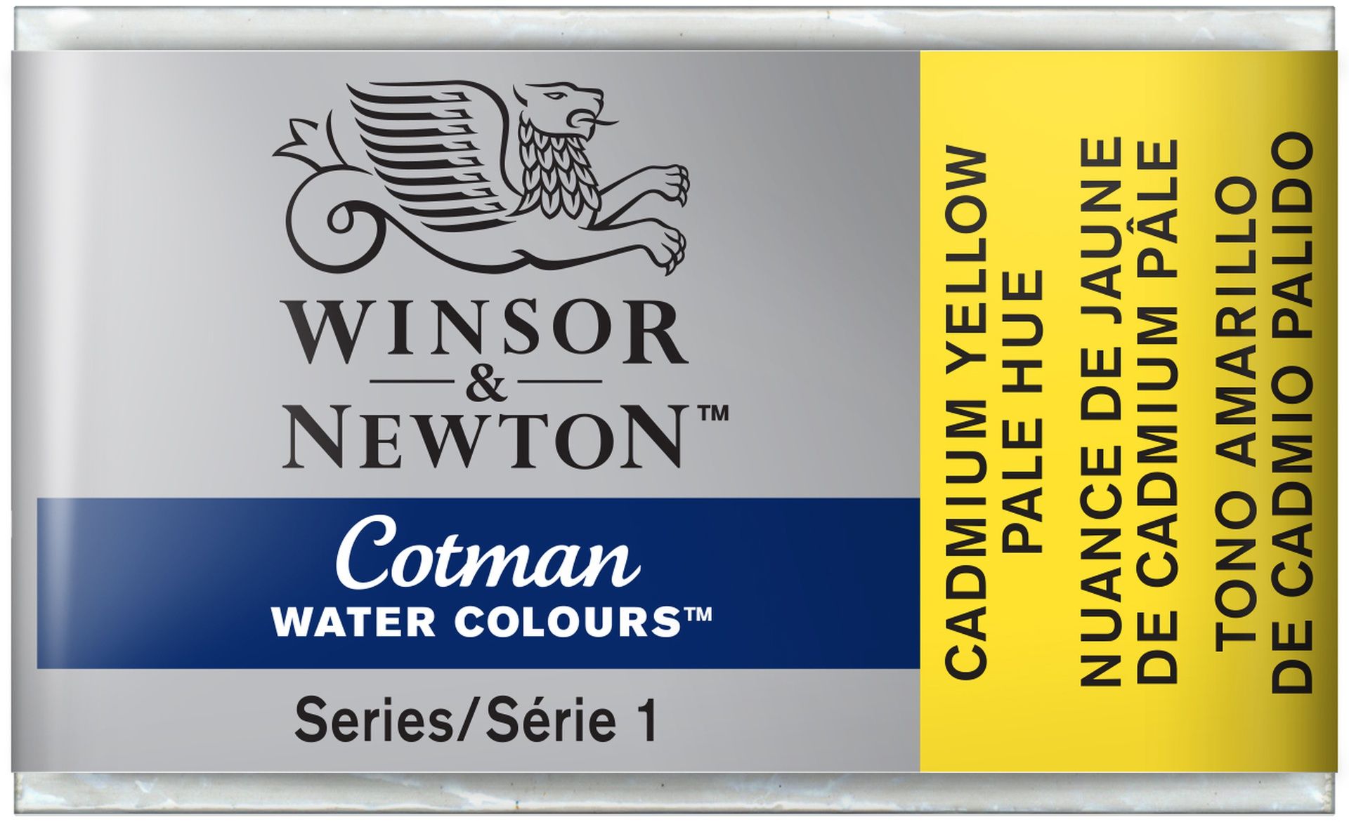 WN Cotman 1/1 (3,4ml) 119 Cadmium Yellow Pale Hue, akvarellivärinappi