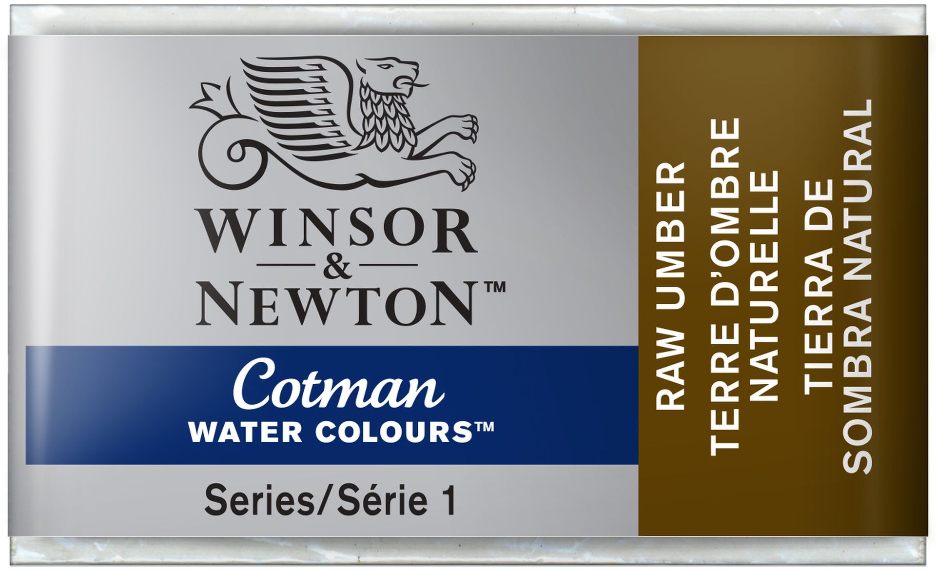 WN Cotman 1/1 (3,4ml) 554 Raw Umber, akvarellivärinappi