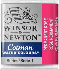 WN Cotman 1/2 (1,7ml) 502 Permanent Rose, akvarellivärinappi