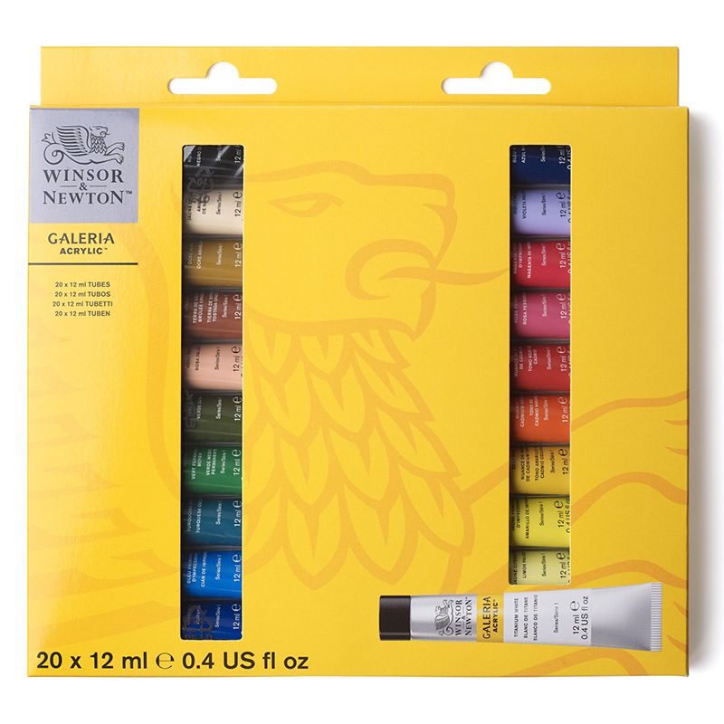 WN Galeria 20x12ml akryylivärilajitelma, 0