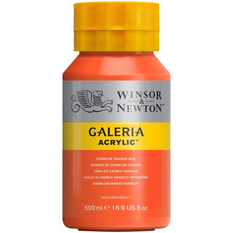 WN Galeria 500ml 090 Cadmium orange hue (1), 500ml akryyliväri