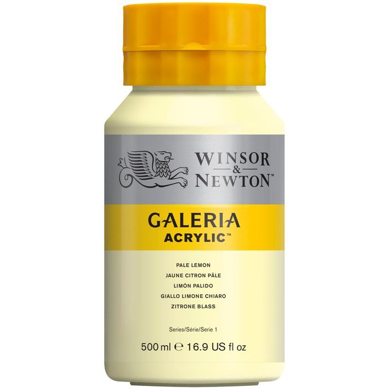 WN Galeria 500ml 434 Pale lemon (1), 500ml akryyliväri