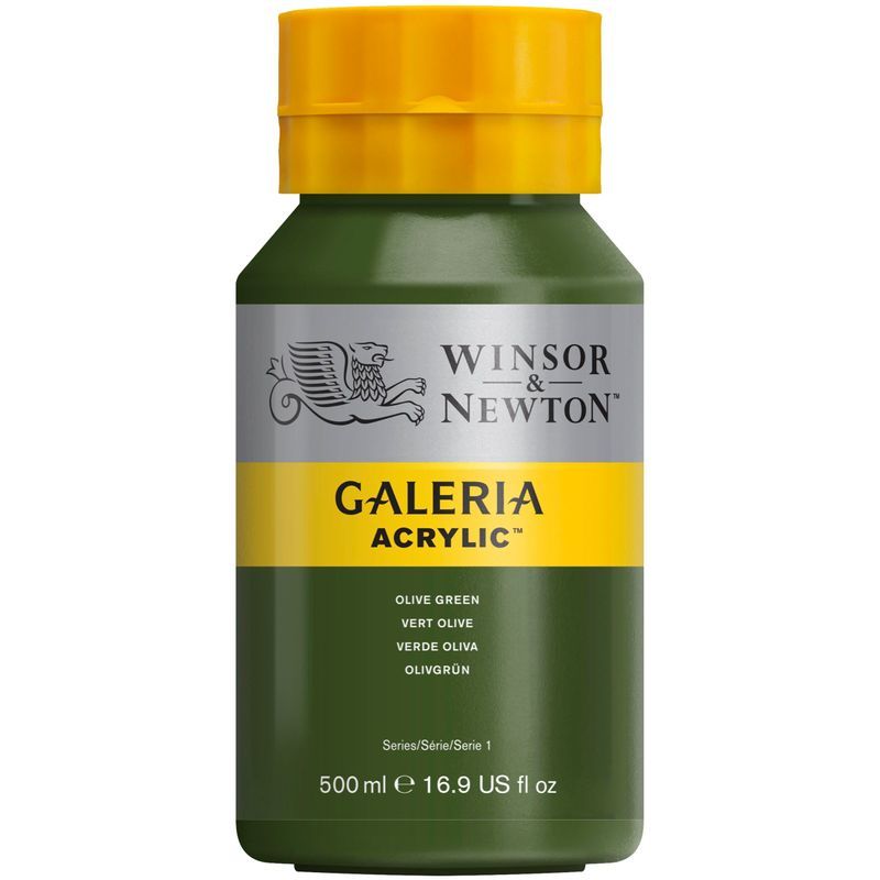 WN Galeria 500ml 447 Olive green (1), 500ml akryyliväri