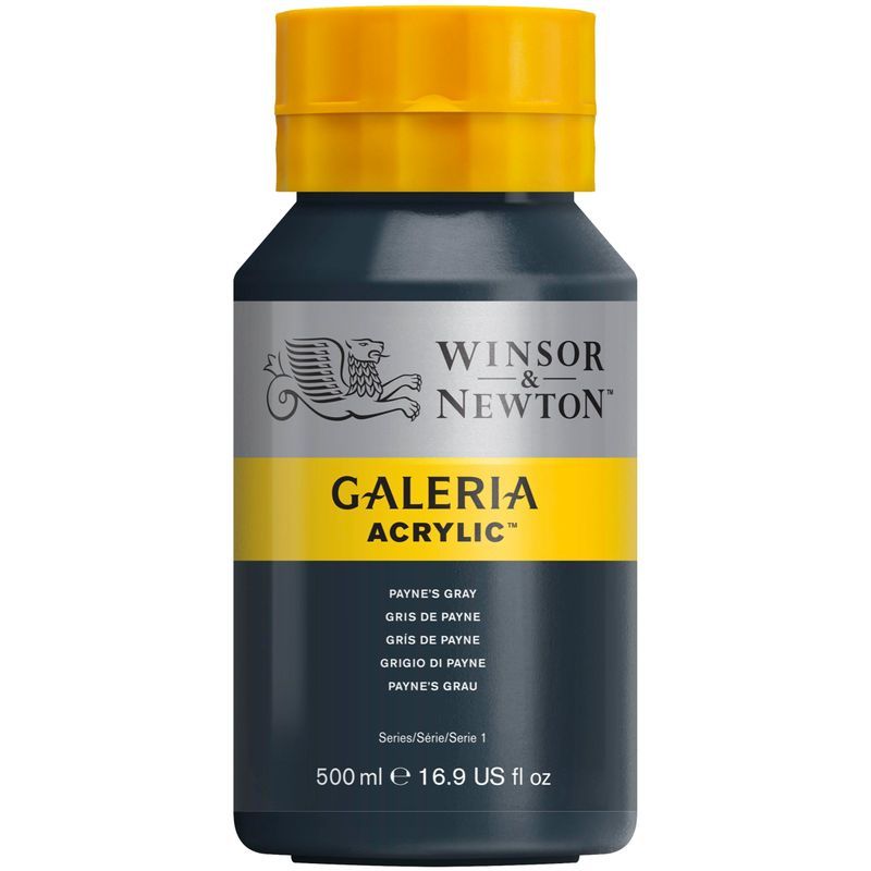 WN Galeria 500ml 465 Payne's grey (1), 500ml akryyliväri