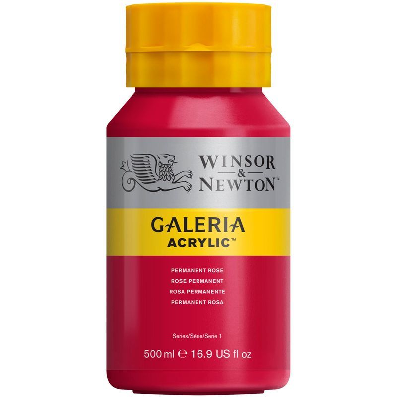WN Galeria 500ml 502 Permanent rose (1), 500ml akryyliväri