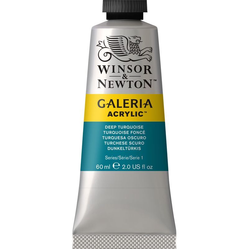 WN Galeria 60ml 232 Deep turquoise (1), 60ml akryyliväri
