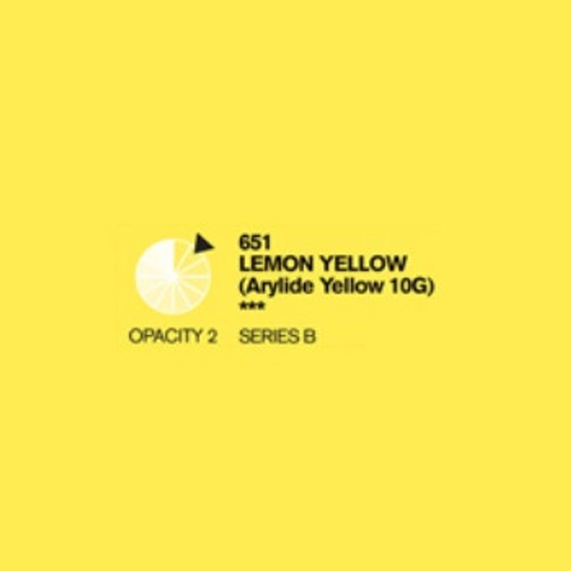 PA. DR Cryla acrylic 75ml 651 Lemon yellow (B), taiteilija-akryyliväri