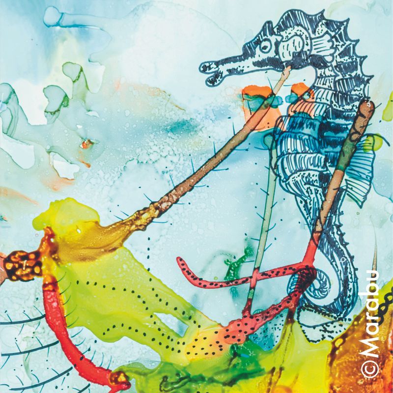 Marabu Alcohol ink 20 ml 297 aqua green, vedenvihreä