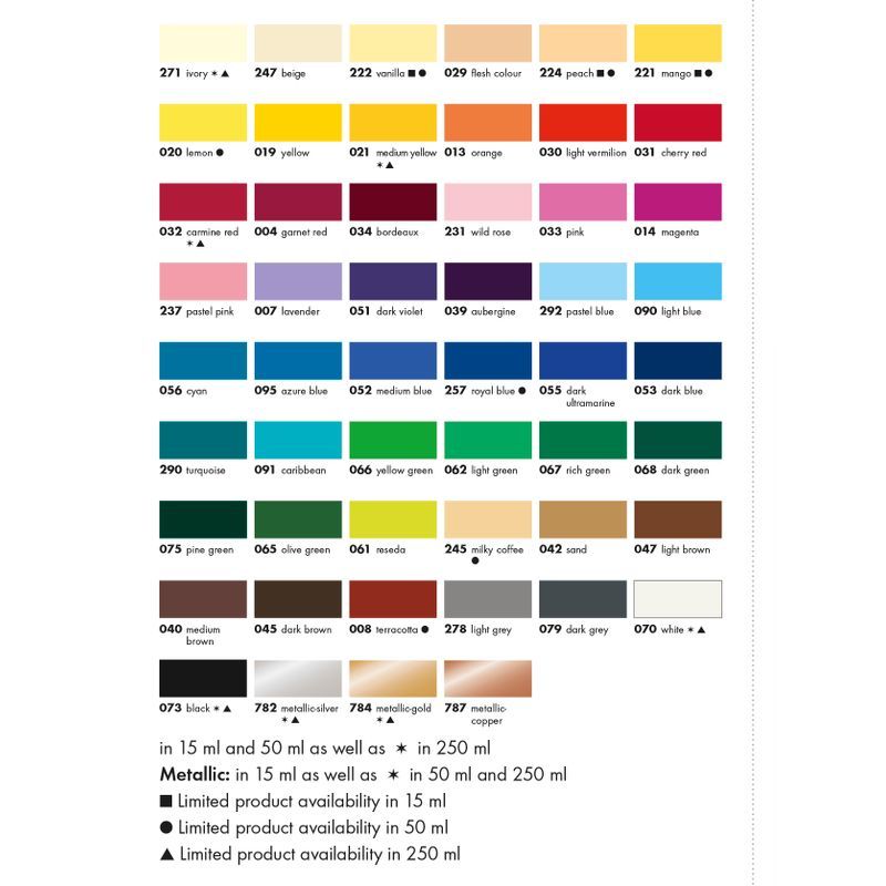 Marabu Askarteluväri matt 50ml 014 Magenta, Magentanpunainen