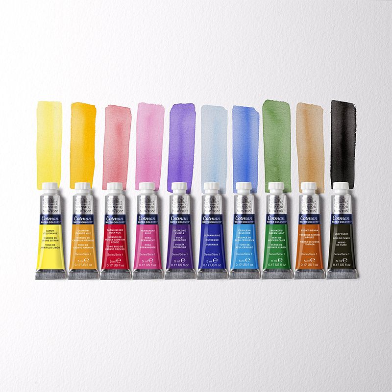 WN Cotman Watercolour 10x5ml tuubi, tuubilajitelma