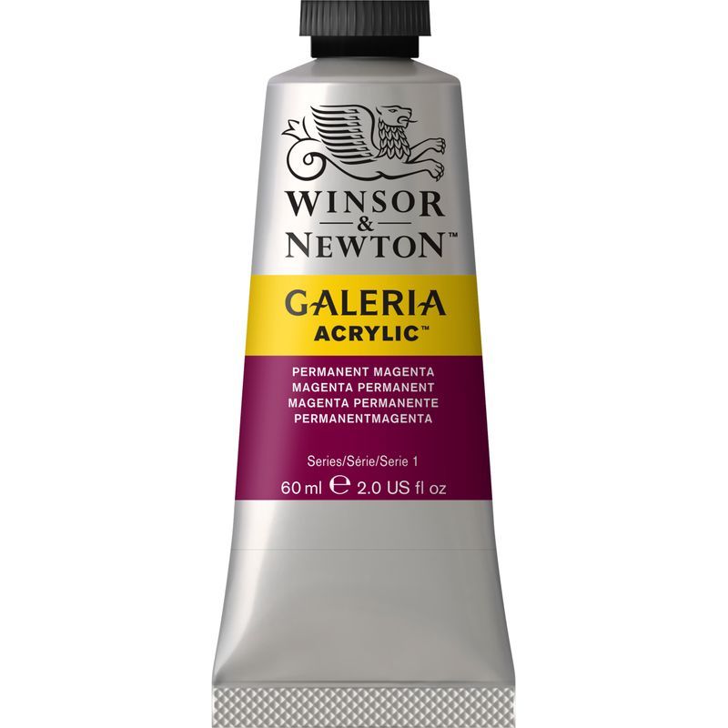 WN Galeria 60ml 488 Permanent magenta (1), 60ml akryyliväri