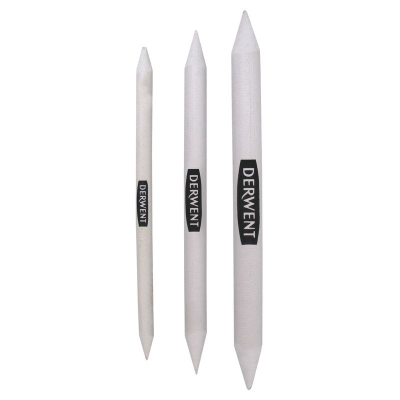 Derwent Paper Stumps Häivytin 3 erilaista, 12mmx150mm, 9mmx130mm ja 6mmx120mm