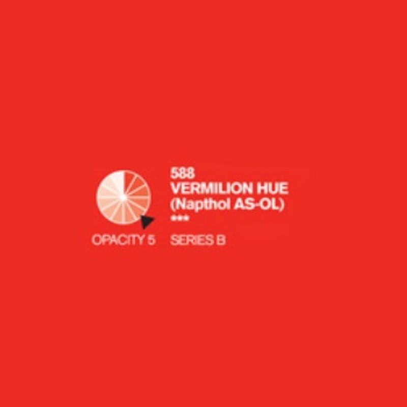 PA. DR Cryla acrylic 75ml 588 Vermilion (hue) (B), taiteilija-akryyliväri