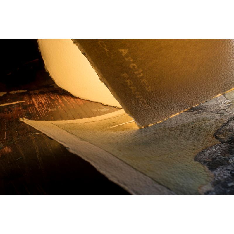 Arches 356g 64.8x101.6cm karkea Natural white, 100% lumppu akvarellipaperi