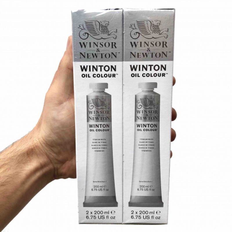 WN Winton Tuplapakkaus 644 (40) 2x200ml (25), Titanium white öljyväri