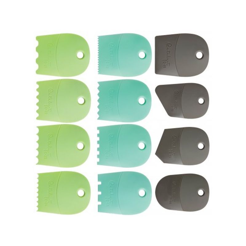 Princeton Contour kuviointikampa No 62 Minttu, nylonia