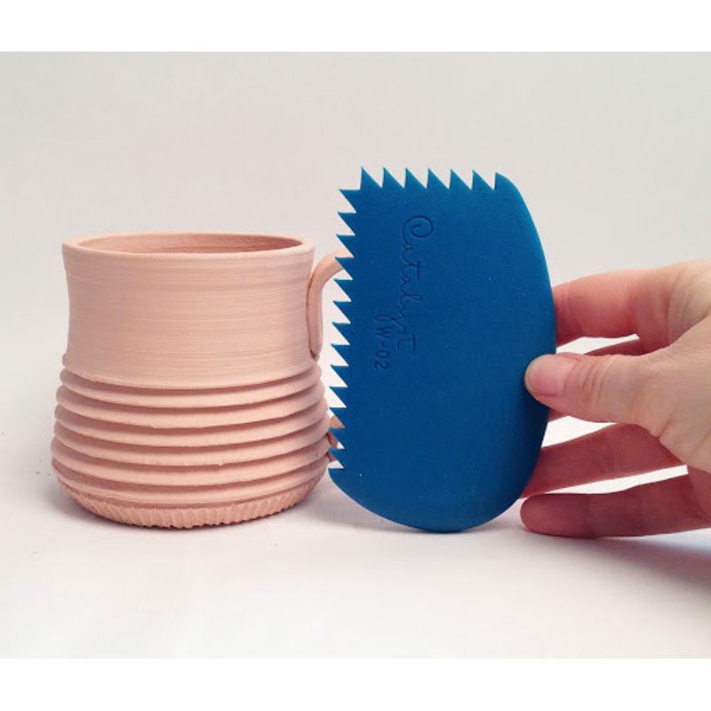 Princeton Wedge kuviointikampa No 1 Harmaa, silikonia