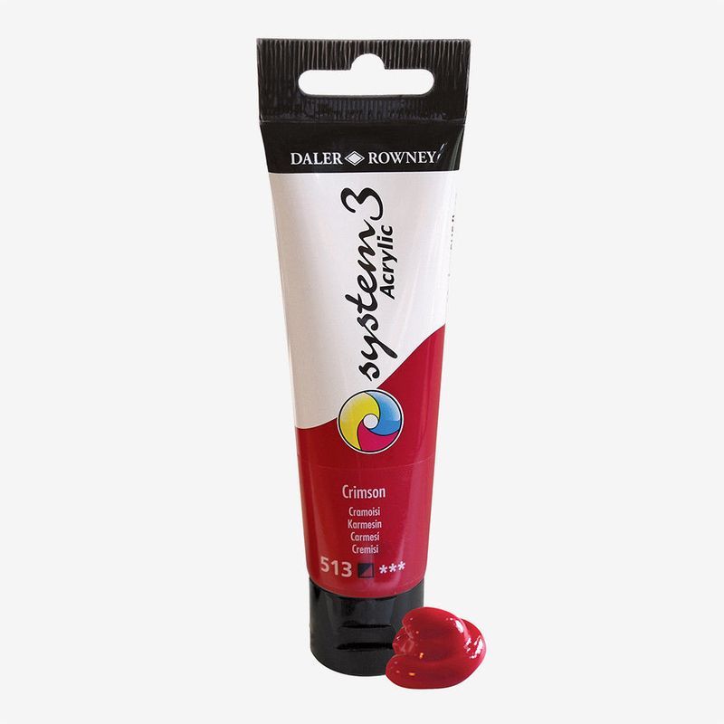 DR System 3 acrylic 59ml 544 Fluorescent Red, akryyliväri