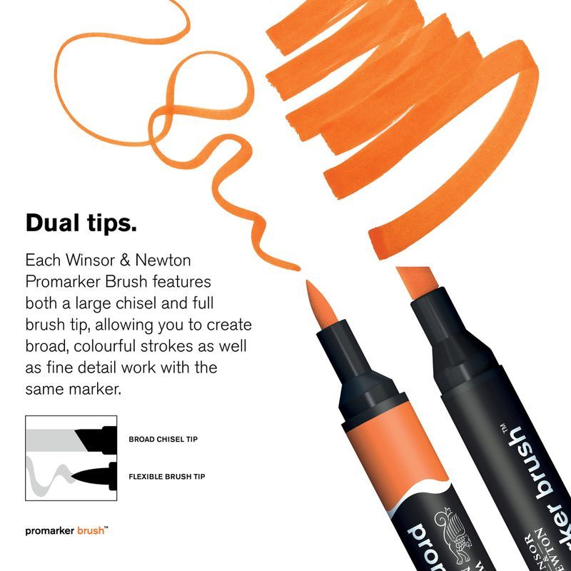 WN Promarker Brush Pastel tones 6, sivellintussilajitelma