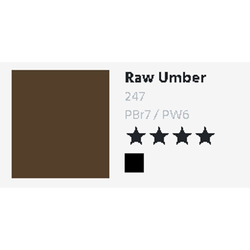 T DR Aquafine Gouache 247 15ml Raw Umber