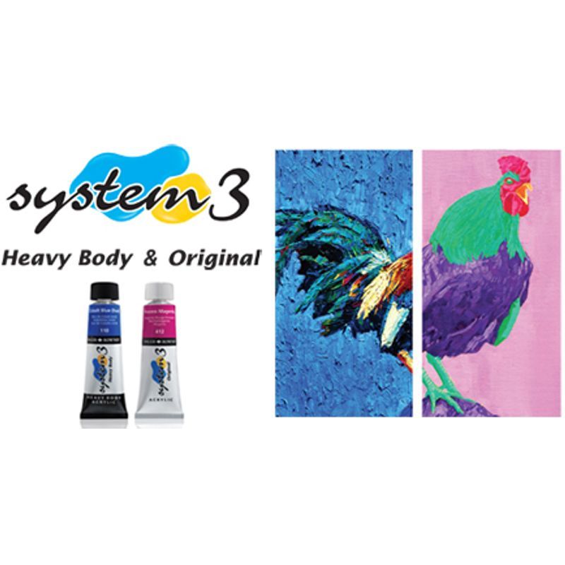 DR System 3 acrylic Starter set 6x22ml, Sis.värit:009, 620,503,123,335,223
