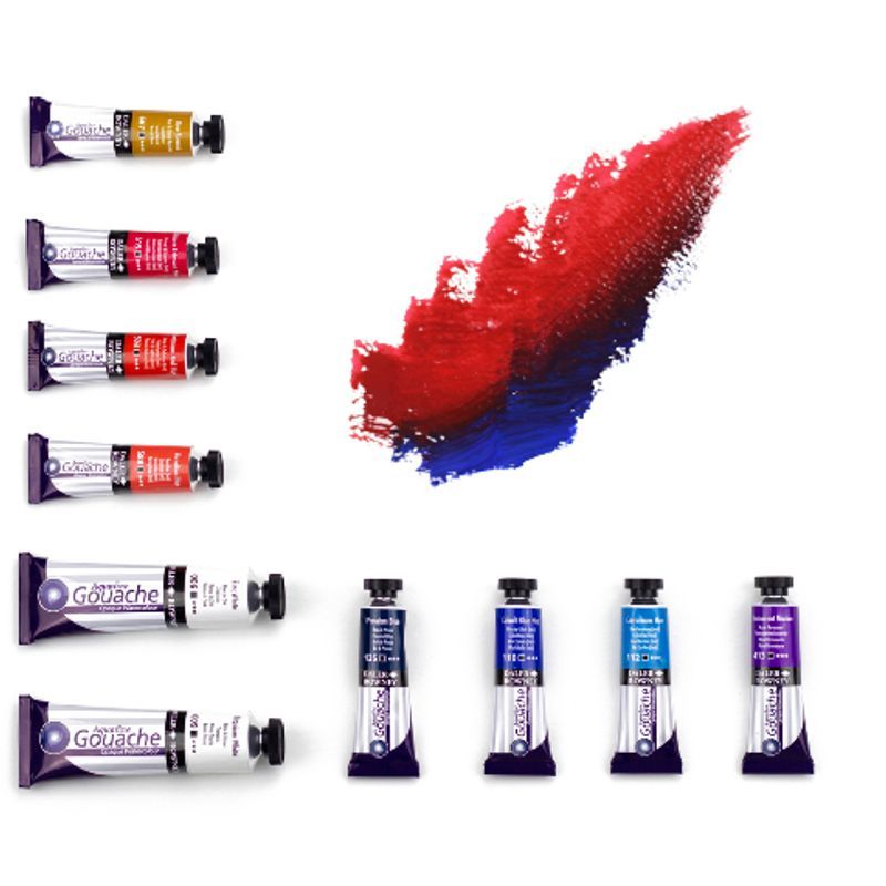 T DR Aquafine Gouache 537 15ml Permanent Rose