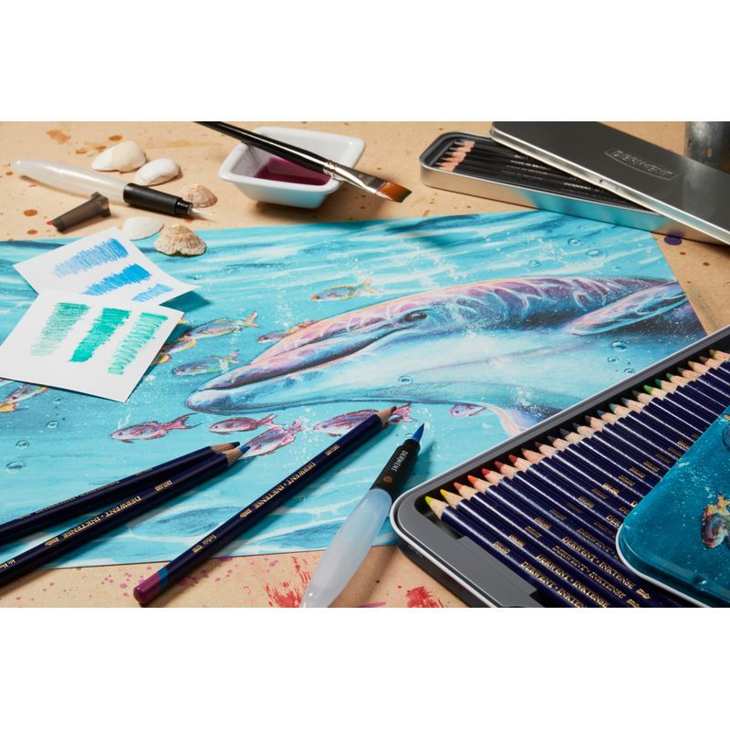 Derwent Inktense 72 mustevärikynälajitelma