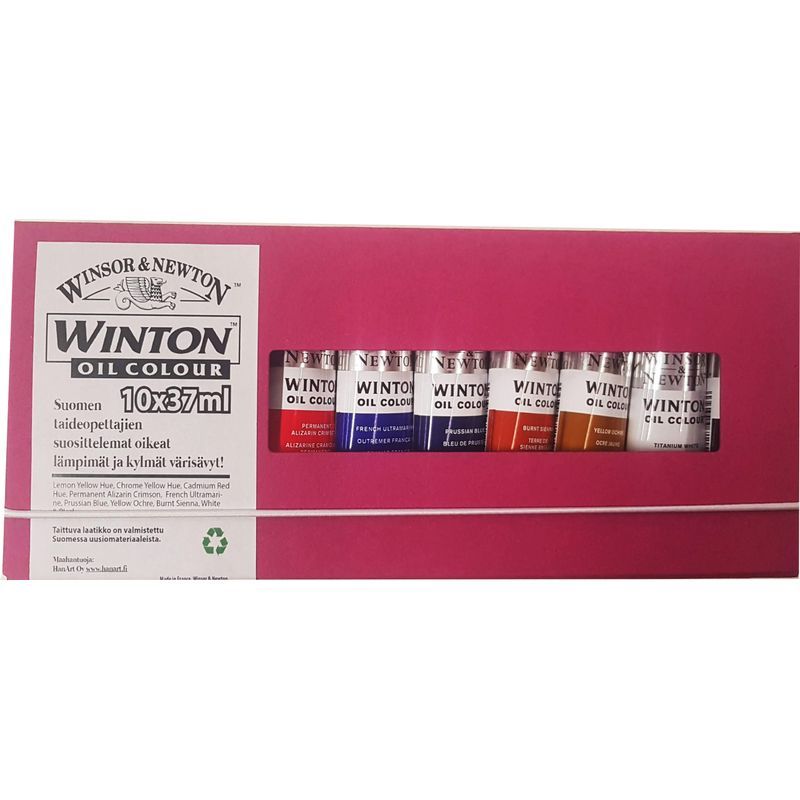 WN Winton Oil Colour 10x37ml - Suomen Värisävyt!, öljyvärilajitelma FIWI10
