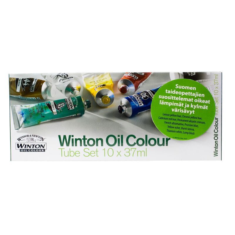 WN Winton Oil Colour 10x37ml - Suomen Värisävyt!, öljyvärilajitelma FIWI10
