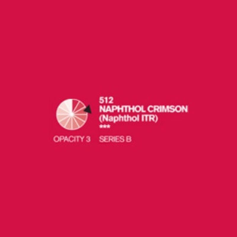 PA. DR Cryla acrylic 75ml 512 Napthol crimson (B), taiteilija-akryyliväri