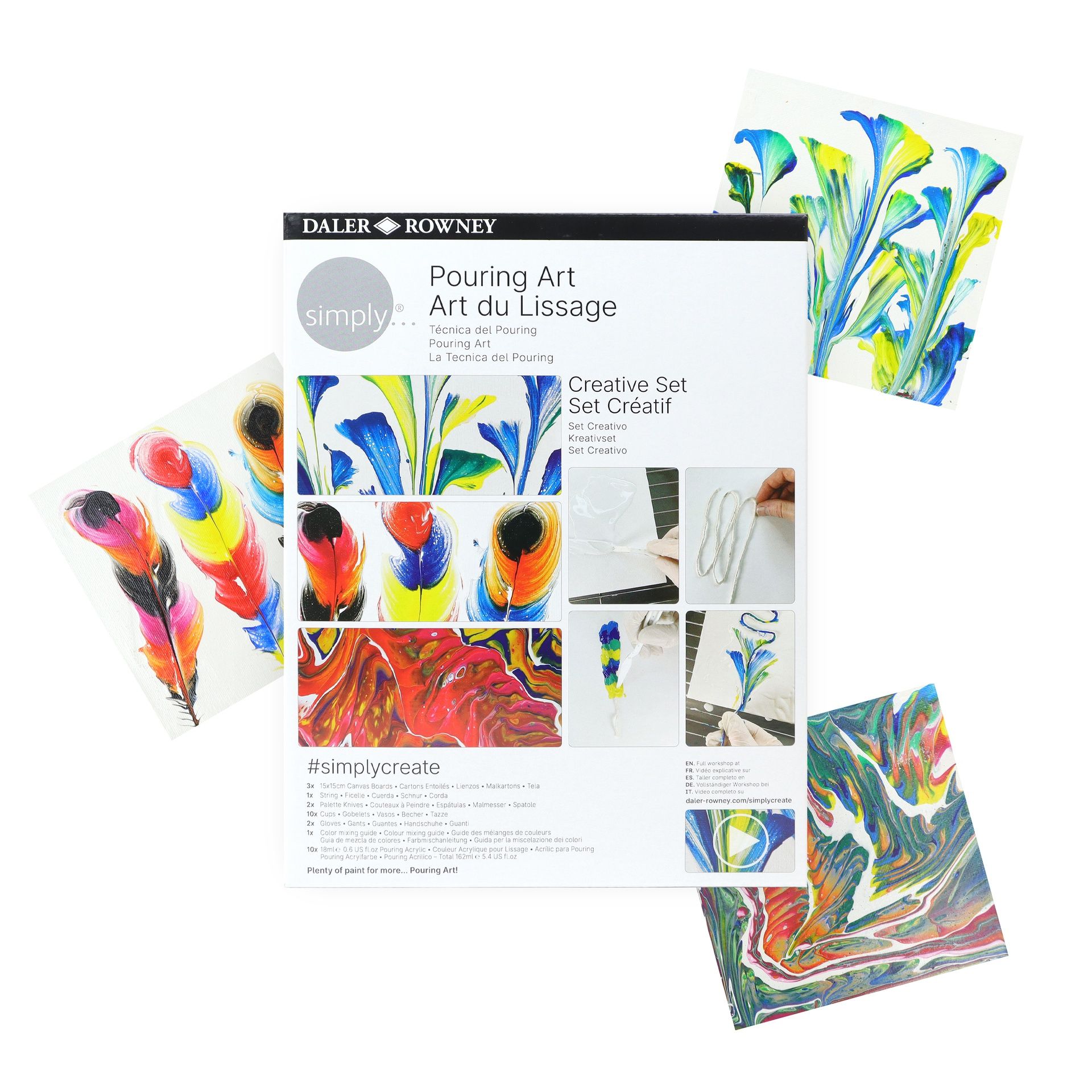 DR Simply Creative Pouringmaalaussetti