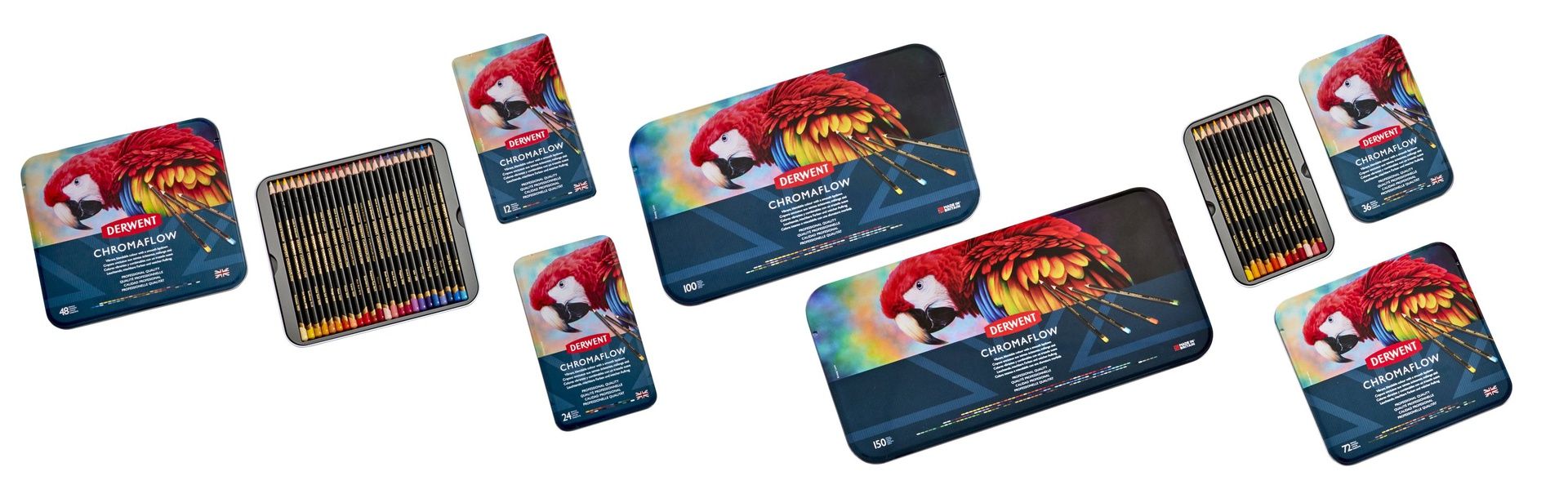 Derwent Chromaflow 150 kynälajitelma