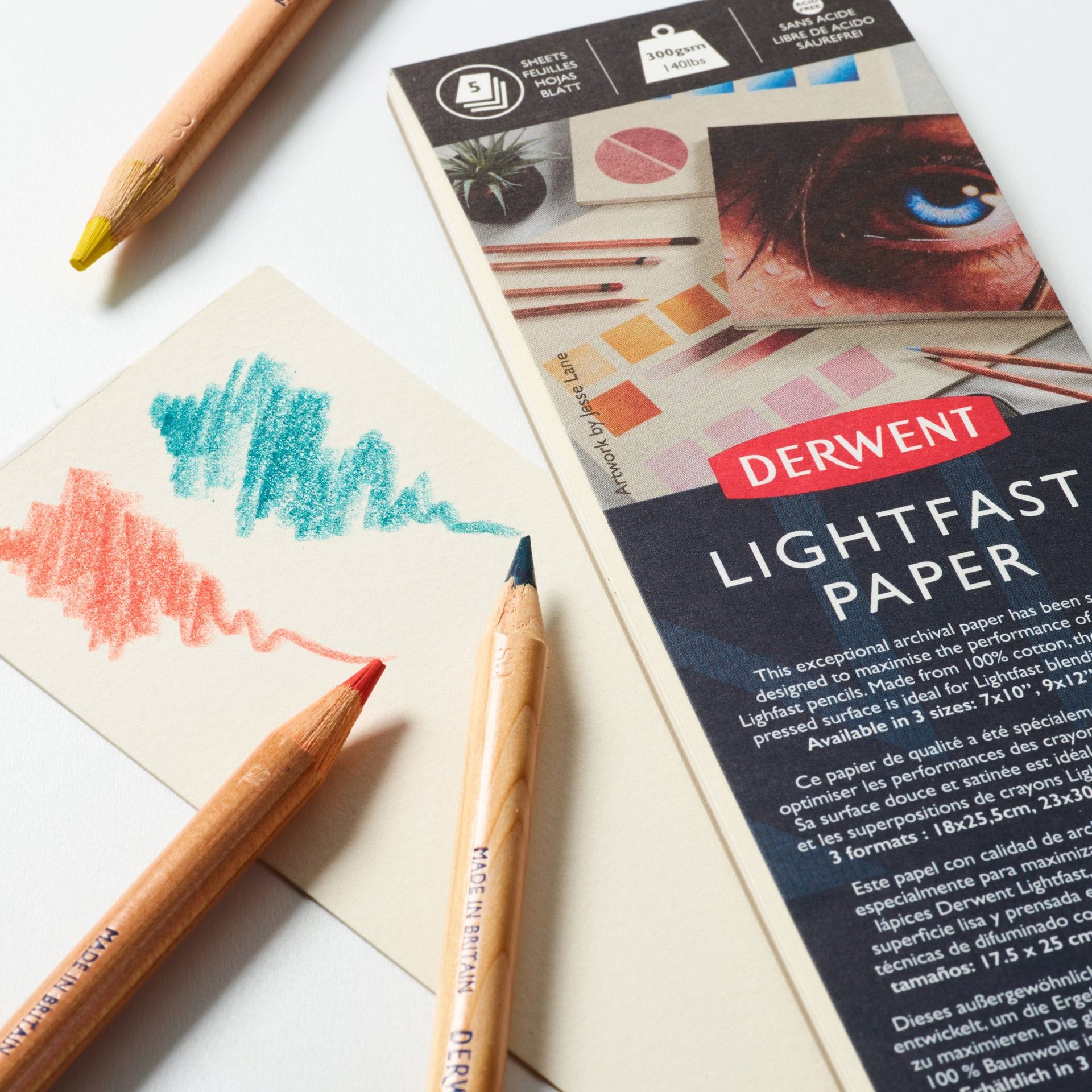 Derwent Lightfast 100 värikynälajitelma, Upea täydellinen koko värivalikoima metallilaatiko
