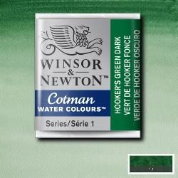 WN Cotman 1/2 (1,7ml) 312 Hooker's Green Dark, akvarellivärinappi