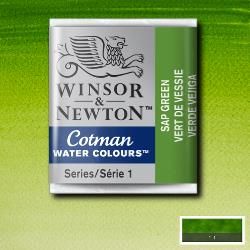 WN Cotman 1/2 (1,7ml) 599 Sap Green, akvarellivärinappi x