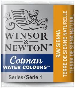 WN Cotman 1/2 (1,7ml) 552 Raw Sienna, akvarellivärinappi x
